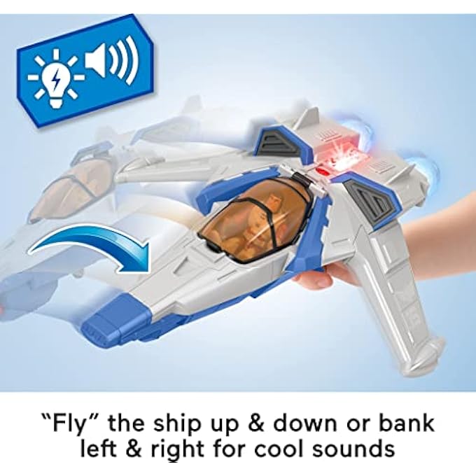 IMAGINEXT SPACESHIP TOY DISNEY AND PIXAR LIGHTYEAR LIGHTS & SOUNDS XL-15 WITH BUZZ LIGHTYEAR FIGURE FOR PRESCHOOL KIDS AGES 3+ YEARS, HGT26 - Image 3